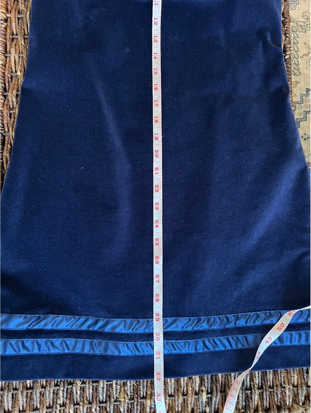 Miss B by Busy Bees Navy Velvet Mod Mini Dress